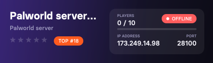 Palworld server PVE-EASY