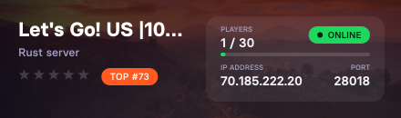 Let's Go! US |10X TruePVE|RaidableBases|24/7DeepSea|MyMini|Free