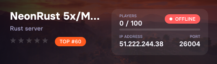NeonRust 5x/Monthly Wiped/Just Wiped/Mini/shop/kits