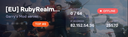[EU] RubyRealms Prophunt | No Lag • FastDL DEV