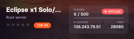 Eclipse x1 Solo/Duo/Trio FULLWIPED