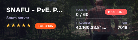 SNAFU - PvE. PvP. 3x - 5x Skill/Loot