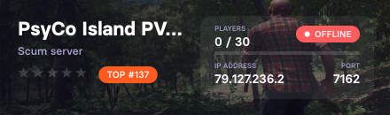 PsyCo Island PVP - x3Loot/Skills-No Mech-No Raid