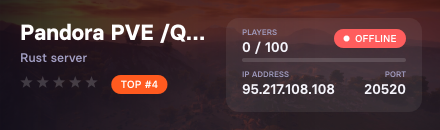 Pandora PVE /Quest/TP/RaidBase/trade/coin/Rates/Economics