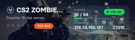 ☣️ CS2 ZOMBIE ESCAPE ☣️!store☣️ discord.gg/colateam