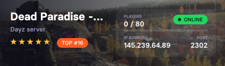 Dead Paradise - Livonia - EU - 1PP - Vanilla + | BETA
