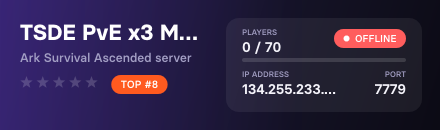 TSDE PvE x3 Mercado/Eventos