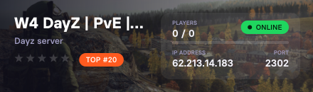 W4 DayZ | PvE | Vanilla++ | PVP