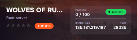 WOLVES OF RUST | 3X | BETTER LOOT | NO P2W