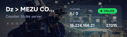 Dz > MEZU COMMUNITY - Public 24/7 Low Ping 📶 !skins !knife