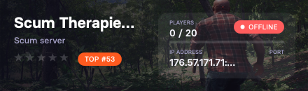 Scum Therapie PVE/PVP [Mechs An] Lootx4
