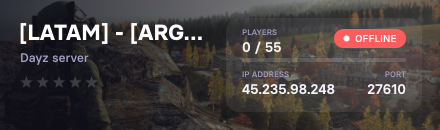 [LATAM] - [ARG] Malvi Namalsk | Vanilla - NO BASES - 1PP 4Max
