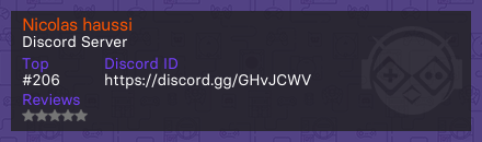 Nicolas haussi - Discord Server