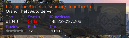 Life on the Street | discord.io/lifeonthestreet