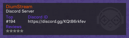DiumStream - Discord Server