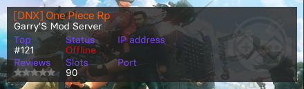[DNX] One Piece Rp - Garry's mod Server