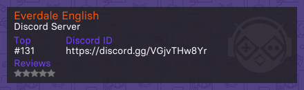 Everdale English Discord Server