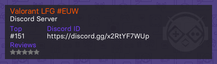 Valorant LFG #EUW - Discord Server