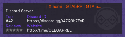 Чат Апреля | Xiaomi | GTA5RP | GTA 5 RP