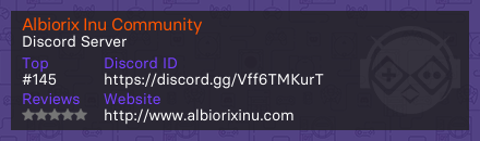 Albiorix Inu Community - Discord Server