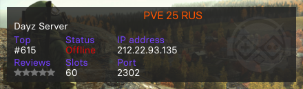 Эпоха мёртвых PVE 25 RUS