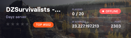 DZSurvivalists - Survival based PvE