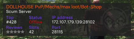 DOLLHOUSE PvP/Mechs/max loot/Bot-Shop