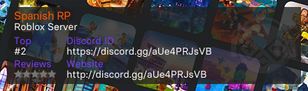 Spanish RP - Servidor Roblox