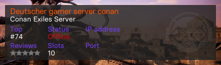 Deutscher gamer server conan