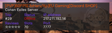 [PVP]60FPS[3xHarv/Xp]EU Gaming[Discord SHOP]