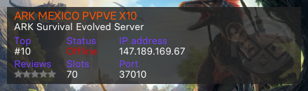ARK MEXICO PVPVE X10
