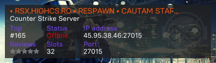 • RSX.HIGHCS.RO • RESPAWN • CAUTAM STAFF • 