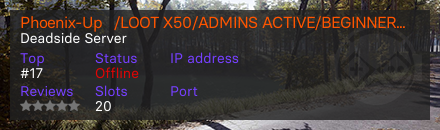 Phoenix-Up   /LOOT X50/ADMINS ACTIVE/BEGINNER FRIENDLY/EVENT/NAE/TOP LOOT