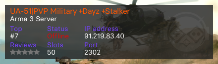 UA-51|PVP Military +Dayz +Stalker