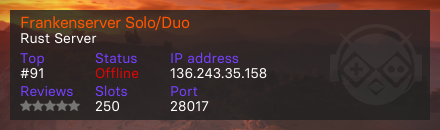 Frankenserver Solo/Duo