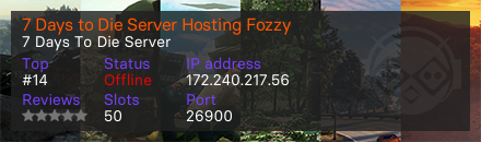 7 Days to Die Server Hosting Fozzy