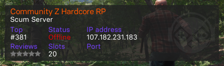 Community Z Hardcore RP