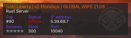 [UA] Liberty | x2 Mondays | GLOBAL WIPE 21.08