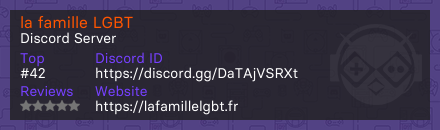 la famille LGBT - Discord Server