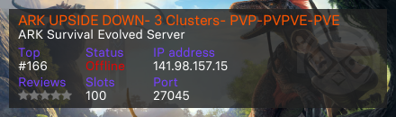 ARK UPSIDE DOWN- 3 Clusters- PVP-PVPVE-PVE