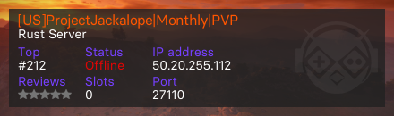 [US]ProjectJackalope|Monthly|PVP