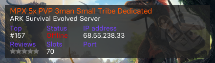 MPX 5x PVP 3man Small Tribe Dedicated