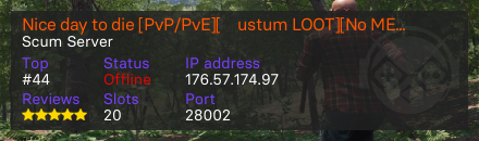 Nice day to die [PvP/PvE][Сustum LOOT][No MECHS][Skills x5]