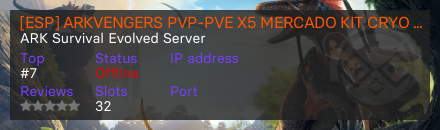 [ESP] ARKVENGERS PVP-PVE X5 MERCADO KIT CRYO CROSSPLAY 24/7
