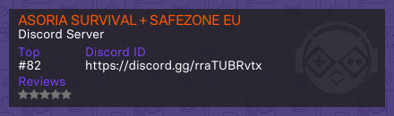 ASORIA SURVIVAL + SAFEZONE EU
