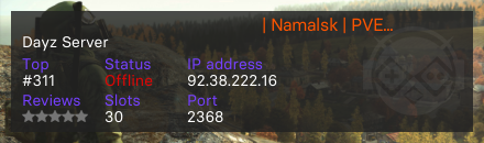 Бункер Масякина | Namalsk | PVE | 24/7