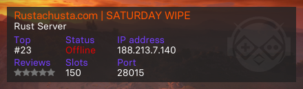 Rustachusta.com | SATURDAY WIPE