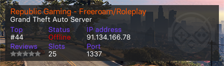 Republic Gaming - Freeroam/Roleplay