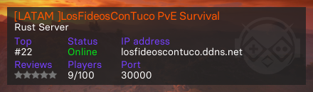 [LATAM ]LosFideosConTuco PvE Survival