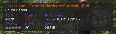 Lost Island - German Hardcore Survival - Full PVE/PVP/FULL RP